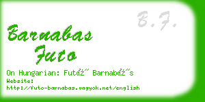 barnabas futo business card